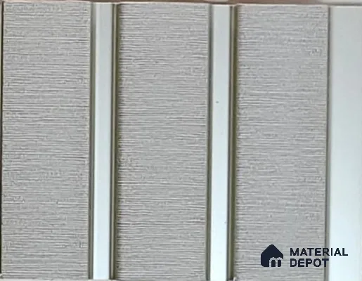 Grey Metallic Louver PN 02170 8 ft x 4.9 inch Charcoal Panel - 12 mm | Suitable for Feature Wall, TV Unit & Living Room | Width is Subjected to 5% Variation