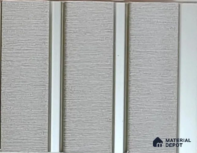 Grey Metallic Louver PN 02170 8 ft x 4.9 inch Charcoal Panel - 12 mm | Suitable for Feature Wall, TV Unit & Living Room | Width is Subjected to 5% Variation