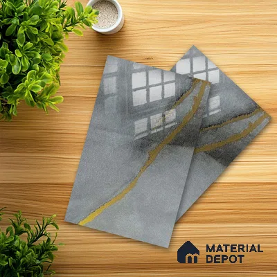 Ferrero 1B 0722 Golden Mist 8 ft x 4 ft Lazer Marble Series High Gloss Finish Acrylic Laminate - 1.5 mm (LM 01112) | Matching Edgeband Code - 722 |  Suitable for TV Unit, Wardrobe, Kitchen Cabinets