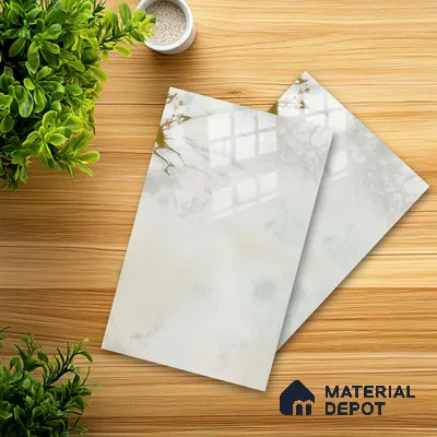 Ferrero 1B 0723 Gold Horizon 8 ft x 4 ft Lazer Marble Series High Gloss Finish Acrylic Laminate - 1.5 mm (LM 01113) | Matching Edgeband Code - 723 |  Suitable for TV Unit, Wardrobe, Kitchen Cabinets