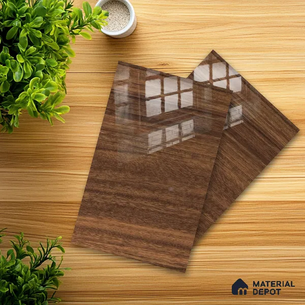 Wooden Look 715 8 ft x 4 ft Wooden Series High Gloss Finish Acrylic Laminate - 1.5 mm | Suitable for TV Unit, Wardrobe, Kitchen Cabinets
