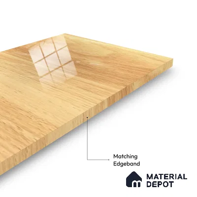 Wooden Look Ferrero 1B 0702 Blonde Oak 8 ft x 4 ft Wooden Series High Gloss Finish Acrylic Laminate - 1.5 mm (LM 01121) | Matching Edgeband Code - 702 | Suitable for TV Unit, Wardrobe, Kitchen Cabinets
