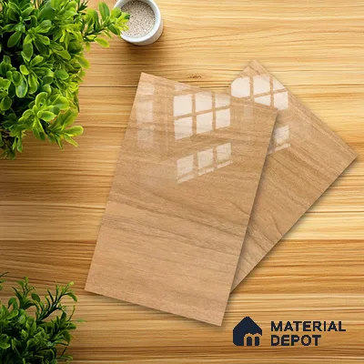 Wooden Look 703 8 ft x 4 ft Wooden Series High Gloss Finish Acrylic Laminate - 1.5 mm | Suitable for TV Unit, Wardrobe, Kitchen Cabinets