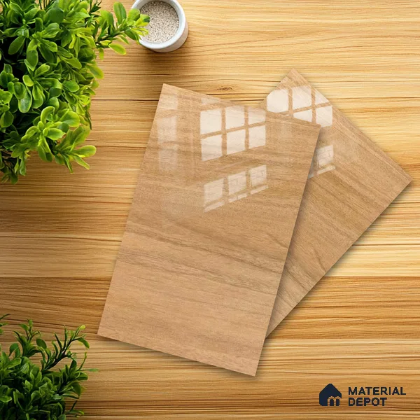 Wooden Look 703 8 ft x 4 ft Wooden Series High Gloss Finish Acrylic Laminate - 1.5 mm | Suitable for TV Unit, Wardrobe, Kitchen Cabinets