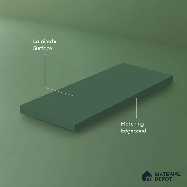 Ferrero 1A 0202 SMT Misty Cyan 8 ft x 4 ft Super Matte Finish Decorative Laminate - 1 mm | Suitable for Living Room, Bedroom, Kitchen, Bathroom, TV Unit, Wardrobe, Hotel, Restaurant, Office