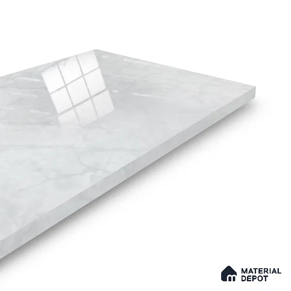 Ferrero 2A 01903 Stone Frost 8 ft x 4 ft High Gloss Finish 6H Anti Scratch Acrylic Laminate - 1.5 mm | Suitable for Bedroom, TV Unit, Wardrobe, Kitchen Cabinet