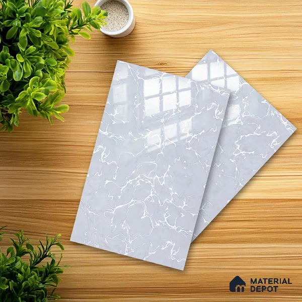 Ferrero 2A 01922 Snow Thread 8 ft x 4 ft High Gloss Finish 6H Anti Scratch Acrylic Laminate - 1.5 mm | Suitable for Bedroom, TV Unit, Wardrobe, Kitchen Cabinet