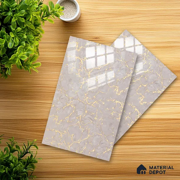 Ferrero 2A 01925 Silken Veins 8 ft x 4 ft High Gloss Finish 6H Anti Scratch Acrylic Laminate - 1.5 mm | Suitable for Bedroom, TV Unit, Wardrobe, Kitchen Cabinet
