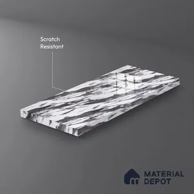 Ferrero 2A 01929 Night Drift 8 ft x 4 ft High Gloss Finish 6H Anti Scratch Acrylic Laminate - 1.5 mm | Suitable for Bedroom, TV Unit, Wardrobe, Kitchen Cabinet