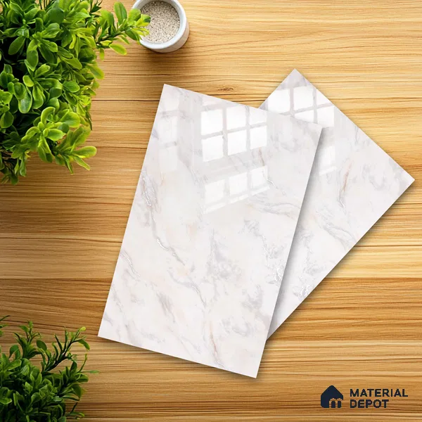 Ferrero 2A 01931 Cream Mist 8 ft x 4 ft High Gloss Finish 6H Anti Scratch Acrylic Laminate - 1.5 mm | Suitable for Bedroom, TV Unit, Wardrobe, Kitchen Cabinet