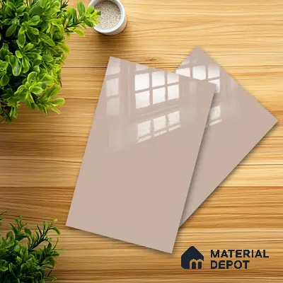Ferrero 1C 01507 Desert Blush 8 ft x 4 ft High Gloss Finish 6H Anti Scratch Acrylic Laminate - 1.5 mm | Suitable for Living Room, Kitchen, Office