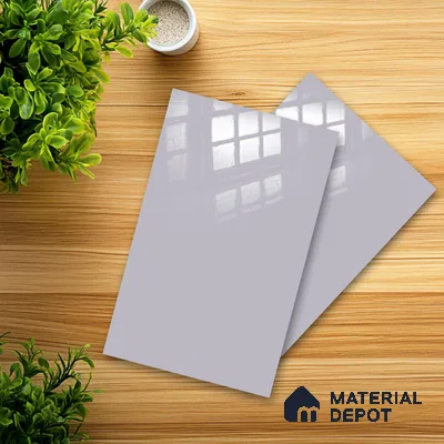 Ferrero 1C 01572 Misty Mauve 8 ft x 4 ft High Gloss Finish 6H Anti Scratch Acrylic Laminate - 1.5 mm | Suitable for Living Room, Kitchen, Office