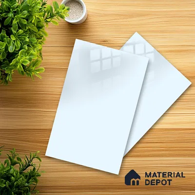 Ferrero 1C 01517 Icy Breeze 8 ft x 4 ft High Gloss Finish 6H Anti Scratch Acrylic Laminate - 1.5 mm | Suitable for Living Room, Kitchen, Office