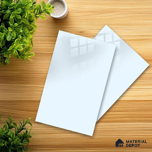 Ferrero 1C 01517 Icy Breeze 8 ft x 4 ft High Gloss Finish 6H Anti Scratch Acrylic Laminate - 1.5 mm | Suitable for Living Room, Kitchen, Office