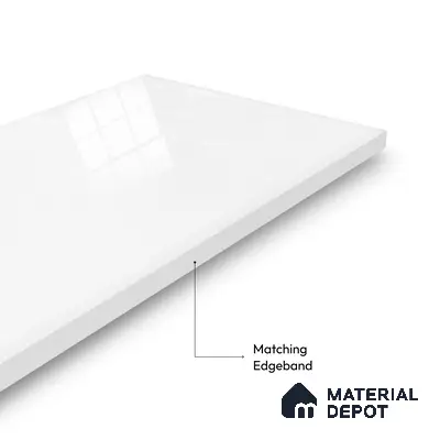 Ferrero 1C 01530 Diamond Dust 8 ft x 4 ft High Gloss Finish 6H Anti Scratch Acrylic Laminate - 1.5 mm | Suitable for Bedroom, TV Unit, Wardrobe, Kitchen Cabinet
