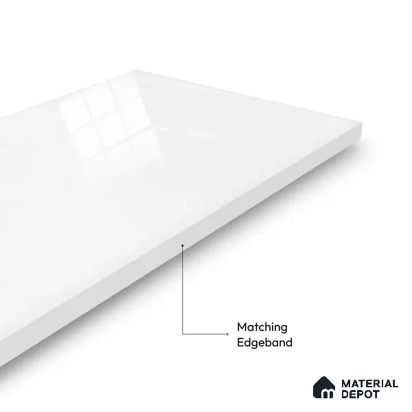 Ferrero 1C 01530 Diamond Dust 8 ft x 4 ft High Gloss Finish 6H Anti Scratch Acrylic Laminate - 1.5 mm | Suitable for Bedroom, TV Unit, Wardrobe, Kitchen Cabinet
