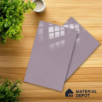 Ferrero 1C 01540 Antique Violet 8 ft x 4 ft High Gloss Finish 6H Anti Scratch Acrylic Laminate - 1.5 mm | Suitable for Bedroom, TV Unit, Wardrobe, Kitchen Cabinet