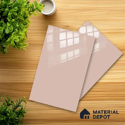 Ferrero 1C 01569 Antique Blush 8 ft x 4 ft High Gloss Finish 6H Anti Scratch Acrylic Laminate - 1.5 mm | Suitable for Living Room, Kitchen, Office