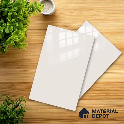 Ferrero 1C 01566 Blush Beige 8 ft x 4 ft High Gloss Finish 6H Anti Scratch Acrylic Laminate - 1.5 mm | Suitable for Living Room, Kitchen, Office