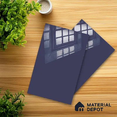 Ferrero 1C 01596 Twilight Navy 8 ft x 4 ft High Gloss Finish 6H Anti Scratch Acrylic Laminate - 1.5 mm | Suitable for Living Room, Kitchen, Office