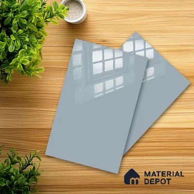 Ferrero 1C 01595 Cloudy Pearl 8 ft x 4 ft High Gloss Finish 6H Anti Scratch Acrylic Laminate - 1.5 mm | Suitable for Living Room, Kitchen, Office