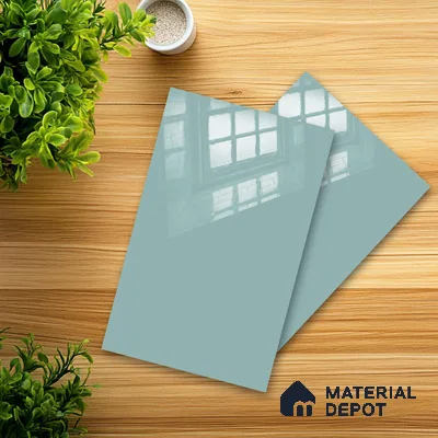 Ferrero 1C 01589 Teal Depth 8 ft x 4 ft High Gloss Finish 6H Anti Scratch Acrylic Laminate - 1.5 mm | Suitable for Living Room, Kitchen, Office