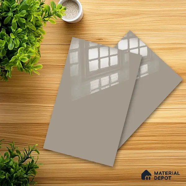 Ferrero 1C 01563 Vintage Sand 8 ft x 4 ft High Gloss Finish 6H Anti Scratch Acrylic Laminate - 1.5 mm | Suitable for Living Room, Kitchen, Office