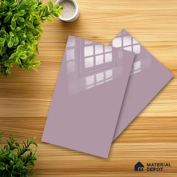 Ferrero 1C 01587 Antique Petal 8 ft x 4 ft High Gloss Finish 6H Anti Scratch Acrylic Laminate - 1.5 mm | Suitable for Living Room, Kitchen, Office