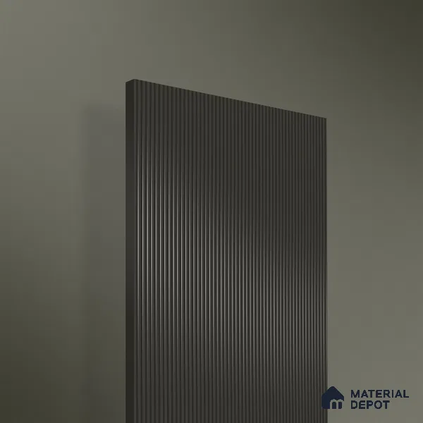 Dusky Grey Fluted Solid Color 1D 05242 Dusky Mauve 8 ft x 4 ft High Gloss Finish Acrylic Laminate - 2.3 mm | Suitable for TV Unit,Wardrobe, Kitchen Cabinets