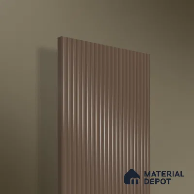 Ferrero 1D 05418 Vintage Plum 8 ft x 4 ft High Gloss Finish Fluted Acrylic Laminate - 3 mm | Suitable for Bedroom, TV Unit, Wardrobe, Kitchen Cabinet