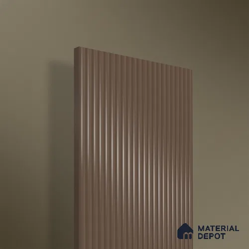 A close-up of a Brown 1D 05418 with a High Gloss finish Acrylic Laminate available at Material Depot in Bangalore