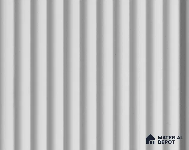 White Plain Colour Louver PN 05363 8 ft x 4.9 inch Charcoal Panel - 12 mm | Suitable for Feature Wall, TV Unit & Living Room | Width is Subjected to 5% Variation