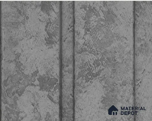Brown Patterned Louver PN 05324 8 ft x 4.9 inch Charcoal Panel - 12 mm | Suitable for Feature Wall, TV Unit & Living Room | Width is Subjected to 5% Variation