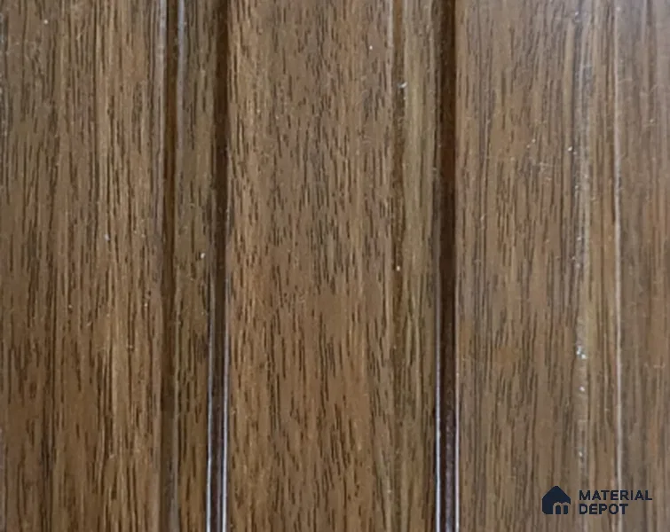 Brown Wooden Louver PN 05382 8 ft x 4.9 inch Charcoal Panel - 12 mm | Suitable for Feature Wall, TV Unit & Living Room | Width is Subjected to 5% Variation