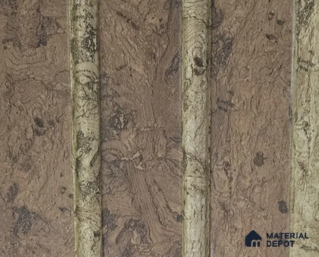 Brown Rustic Louver PN 05383 8 ft x 4.9 inch Charcoal Panel - 12 mm | Suitable for Feature Wall, TV Unit & Living Room | Width is Subjected to 5% Variation