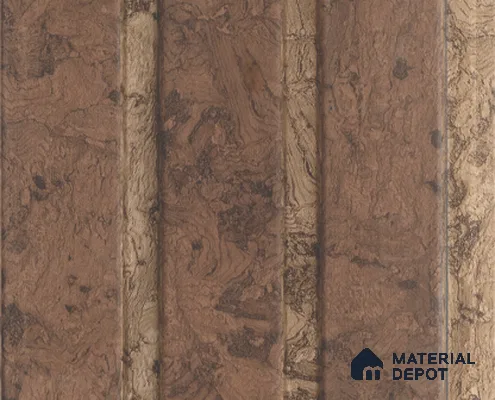 Brown Rustic Louver PN 05384 8 ft x 4.9 inch Charcoal Panel - 12 mm | Suitable for Feature Wall, TV Unit & Living Room | Width is Subjected to 5% Variation