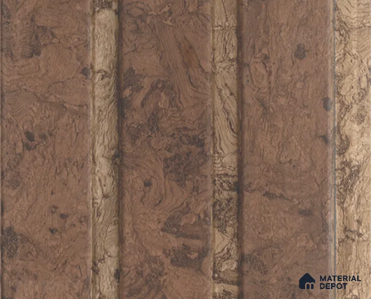Brown Rustic Louver PN 05384 8 ft x 4.9 inch Charcoal Panel - 12 mm | Suitable for Feature Wall, TV Unit & Living Room | Width is Subjected to 5% Variation