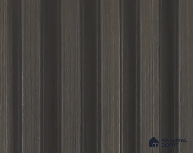 Brown Wooden Louver PN 05397 8 ft x 4.9 inch Charcoal Panel - 12 mm | Suitable for Feature Wall, TV Unit & Living Room | Width is Subjected to 5% Variation