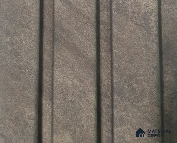 Brown Stone Louver PN 05399 8 ft x 4.9 inch Charcoal Panel - 12 mm | Suitable for Feature Wall, TV Unit & Living Room | Width is Subjected to 5% Variation