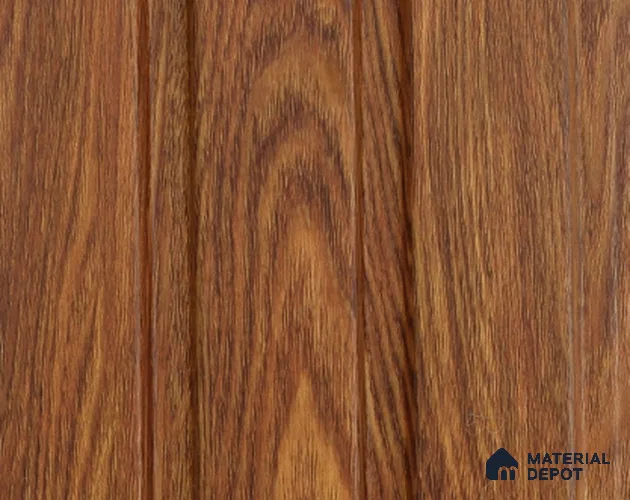 Brown Wooden Louver PN 05407 8 ft x 4.9 inch Charcoal Panel - 12 mm | Suitable for Feature Wall, TV Unit & Living Room | Width is Subjected to 5% Variation