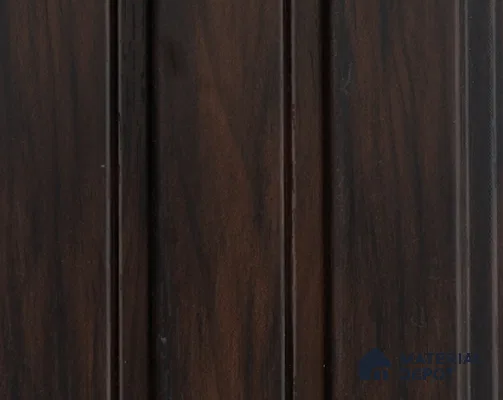 Brown Wooden Louver PN 05408 8 ft x 4.9 inch Charcoal Panel - 12 mm | Suitable for Feature Wall, TV Unit & Living Room | Width is Subjected to 5% Variation