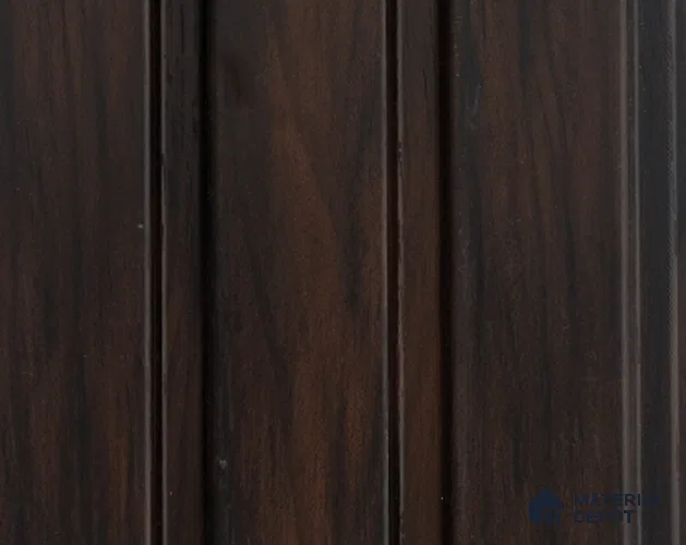 Brown Wooden Louver PN 05408 8 ft x 4.9 inch Charcoal Panel - 12 mm | Suitable for Feature Wall, TV Unit & Living Room | Width is Subjected to 5% Variation