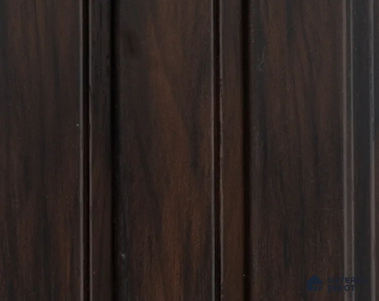 Brown Wooden Louver PN 05408 8 ft x 4.9 inch Charcoal Panel - 12 mm | Suitable for Feature Wall, TV Unit & Living Room | Width is Subjected to 5% Variation