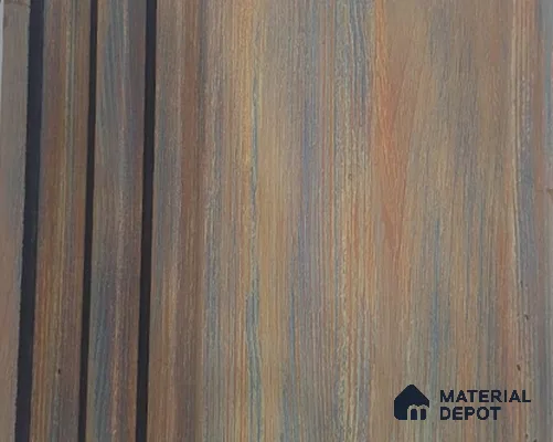 Brown Patterned Louver PN 05419 8 ft x 4.9 inch Charcoal Panel - 12 mm | Suitable for Feature Wall, TV Unit & Living Room | Width is Subjected to 5% Variation