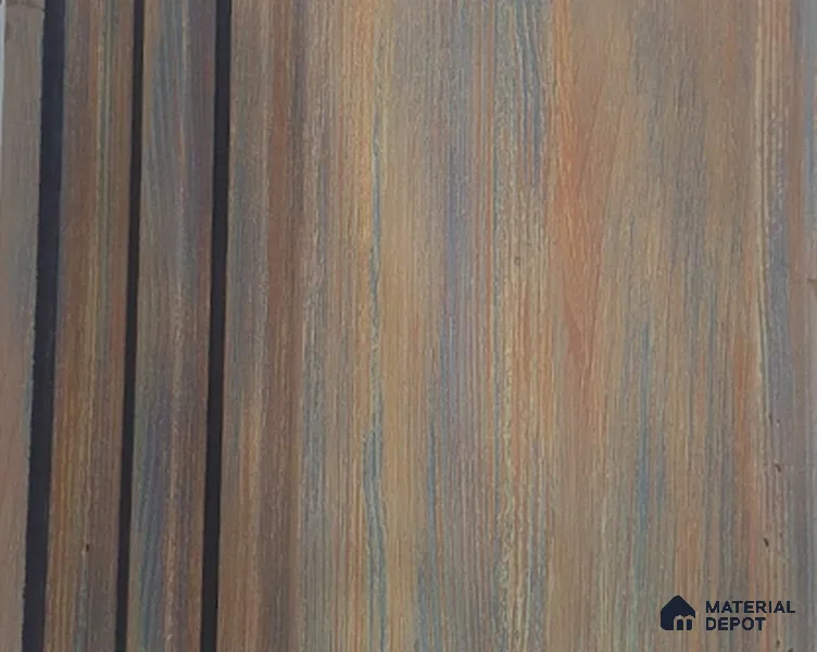 Brown Patterned Louver PN 05419 8 ft x 4.9 inch Charcoal Panel - 12 mm | Suitable for Feature Wall, TV Unit & Living Room | Width is Subjected to 5% Variation