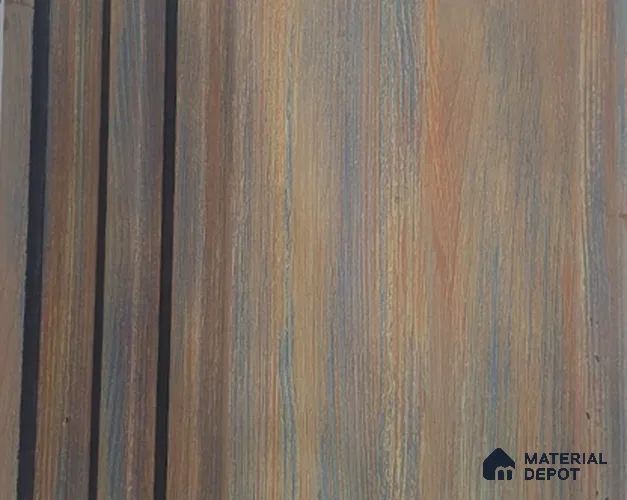 Brown Patterned Louver PN 05419 8 ft x 4.9 inch Charcoal Panel - 12 mm | Suitable for Feature Wall, TV Unit & Living Room | Width is Subjected to 5% Variation