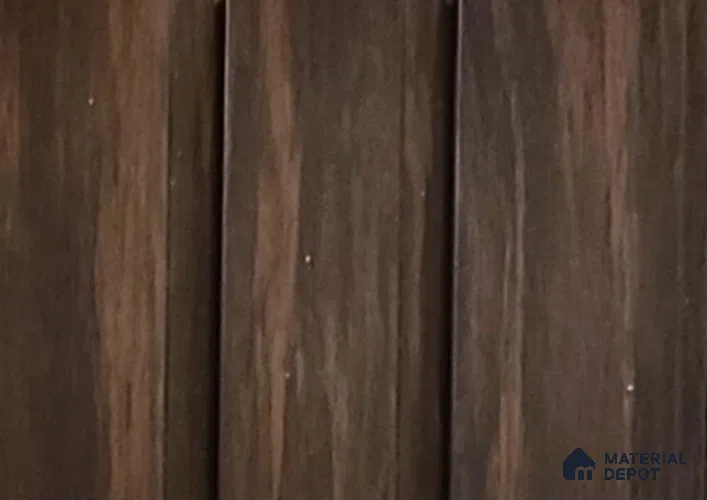 Brown Wooden Louver PN 05341 8 ft x 4.9 inch Charcoal Panel - 12 mm | Suitable for Feature Wall, TV Unit & Living Room | Width is Subjected to 5% Variation