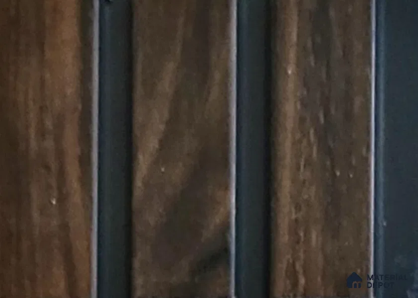 Brown Wooden Louver PN 05330 8 ft x 4.9 inch Charcoal Panel - 12 mm | Suitable for Feature Wall, TV Unit & Living Room | Width is Subjected to 5% Variation