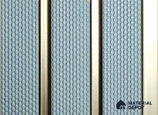 Grey Patterned Louver PN 05351 8 ft x 4.9 inch Charcoal Panel - 12 mm | Suitable for Feature Wall, TV Unit & Living Room | Width is Subjected to 5% Variation