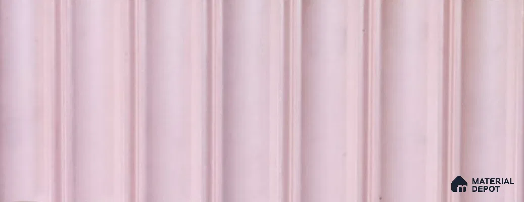Pink Plain Colour Louver PN 05706 8 ft x 7.2 inch Charcoal Panel - 12 mm | Suitable for Feature Wall, TV Unit & Living Room | Width is Subjected to 5% Variation